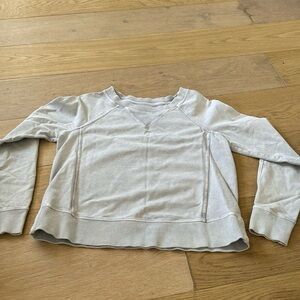 Lululemon washed look crew neck crop sweatshirt